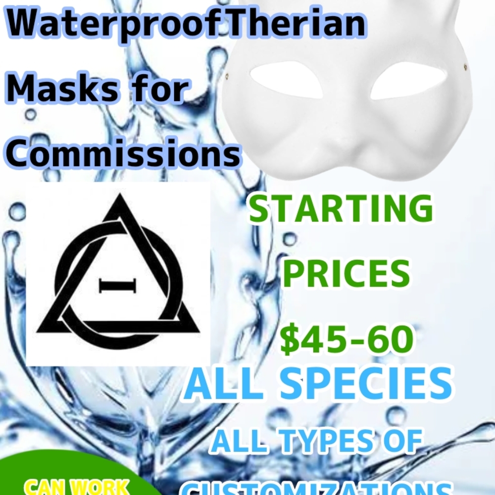 Custom Waterproof Therian Masks for Commissions